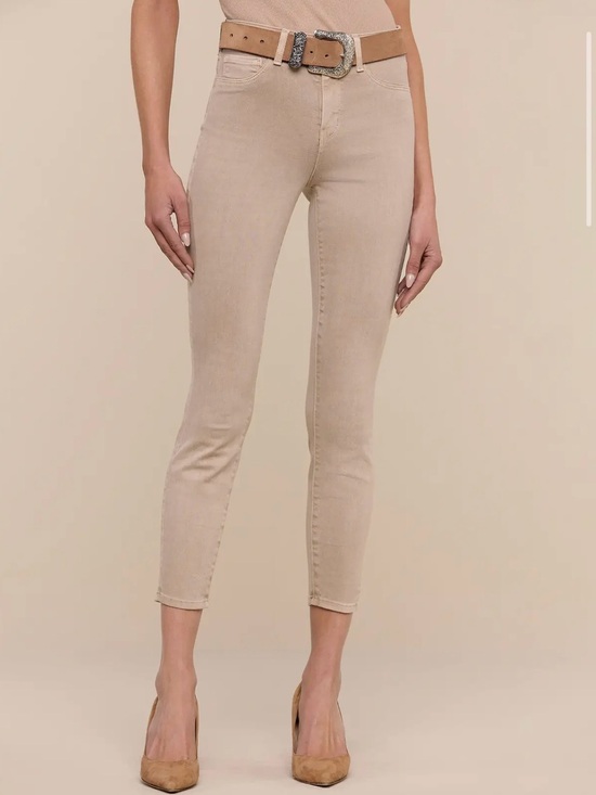 L'AGENCE Denim - L’AGENCE Biscoff Margot Cropped Skinny Jeans Size 28 High Rise Premium Denim